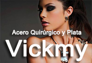 Vickmy joyas de acero quirrgico y plata