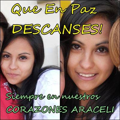 DOLOR, IMPOTENCIA, DESCONCIERTO, BRONCA: Justicia para Araceli!